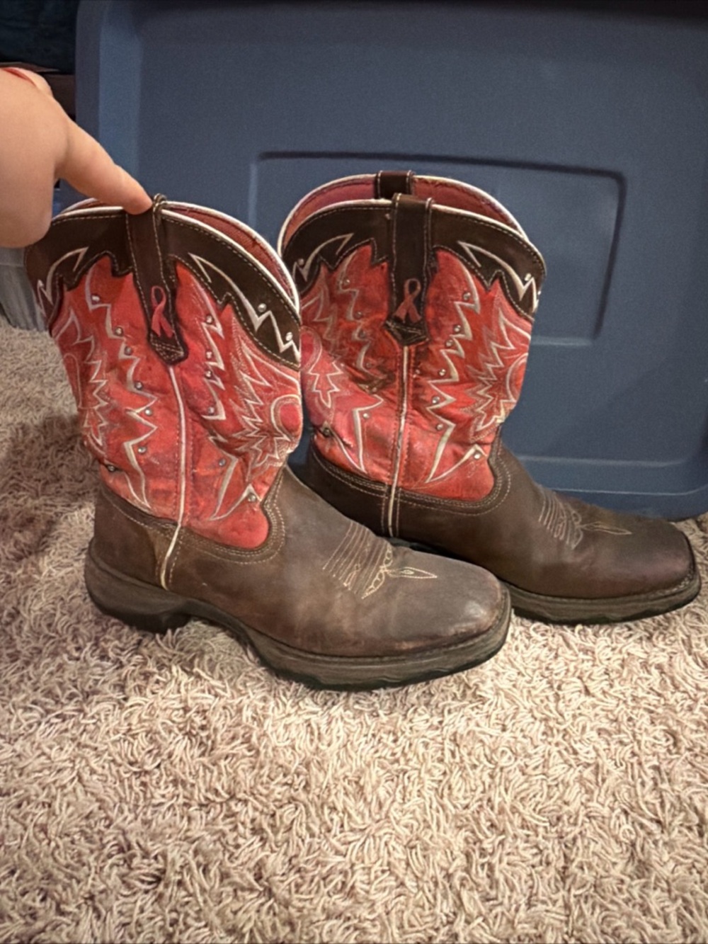 Durango breast cancer awareness boots